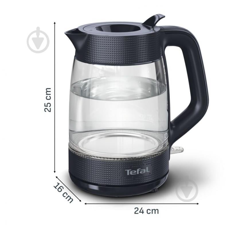 Стъклена електрическа кана Tefal 1.7 L в BGShopping.net