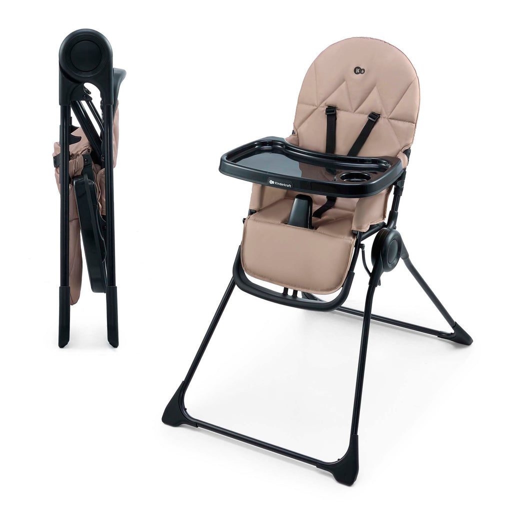 Kinderkraft BINCI столче за хранене BEIGE - снимка 6