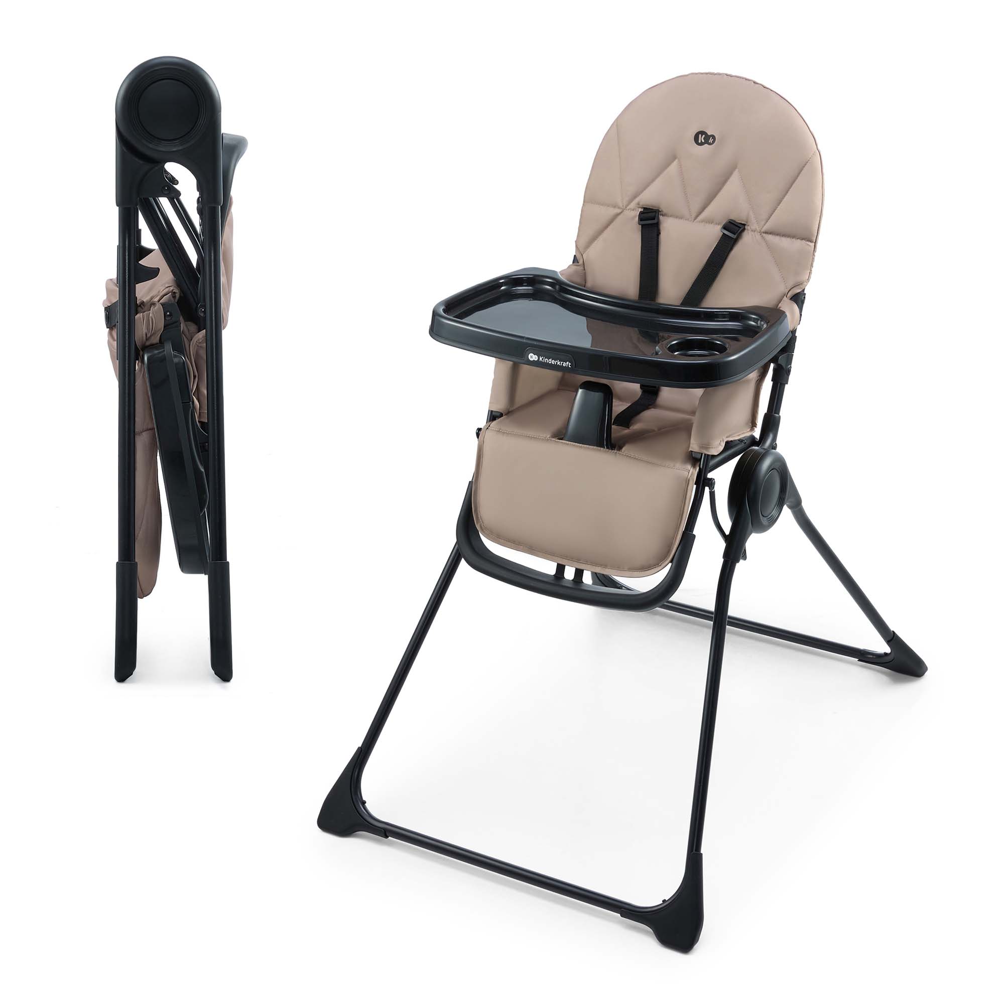 Kinderkraft BINCI столче за хранене BEIGE - снимка 6