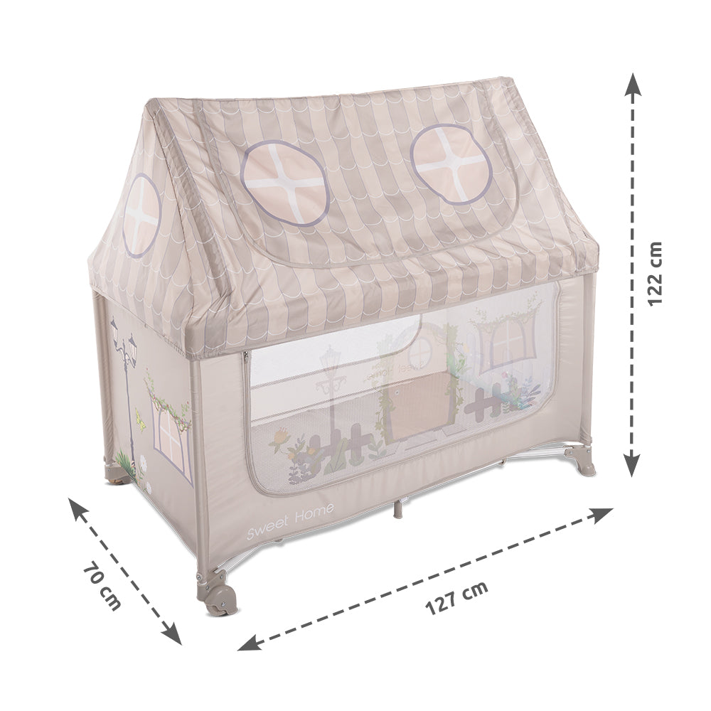 КОШАРА SWEET HOME 2 НИВА С ПОКРИВ BEIGE