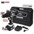 Бормашина ударна безч. 20V 2-ск. 4Ah 155Nm куфар RDI-CDB03W – Raider Industrial