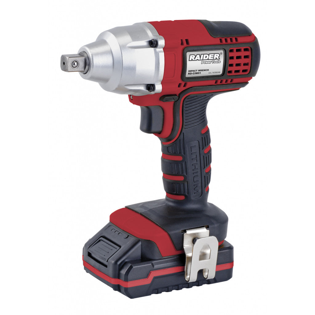 Гайковерт акум. Li-ion 18V 1.5Ah 350Nm 1/2" RAIDER RD-CIW01 – Raider Power Tools