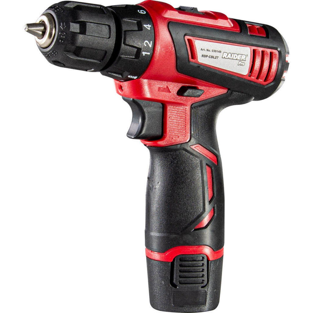 Бормашина акум. 12V 2-ск. 1.5Ah 28Nm RAIDER RD-CDL27 – Raider Power Tools