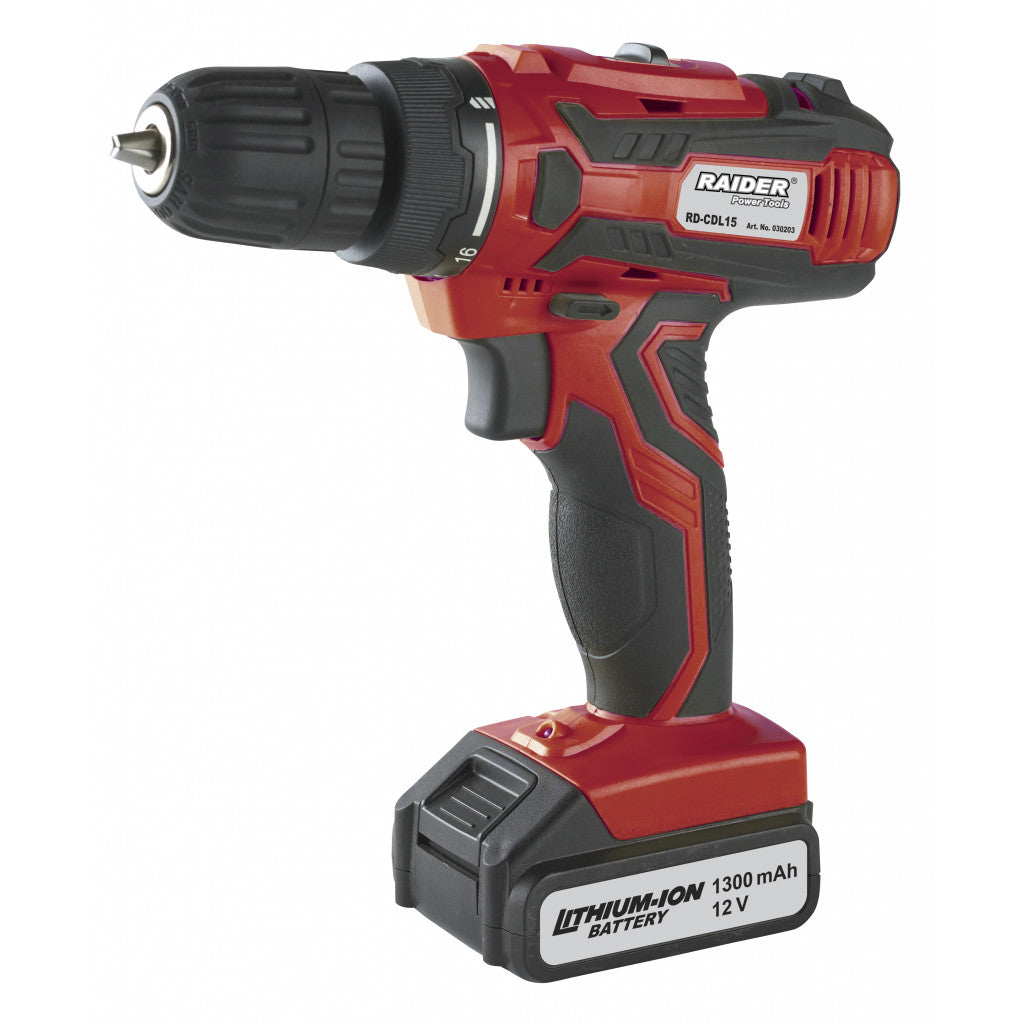 Бормашина акум. Li-ion 12V 2-ск. аксесоари RAIDER RD-CDL15 Raider Power Tools BGShopping.net