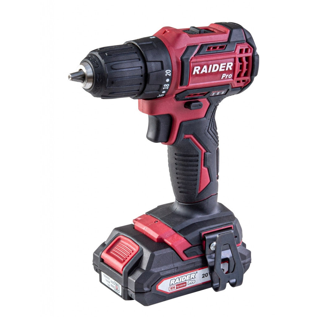 R20 Бормашина акум. 2-ск. 10mm 44Nm 20V 2x2Ah 1h RAIDER PRO RDP-SBCD20 Raider Pro - BGShopping.net