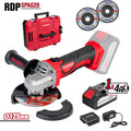 R20 Ъглошлайф Ø125mm 4Ah Case 2 диска RAIDER PRO RDP-SPAG20 Set – Raider Pro