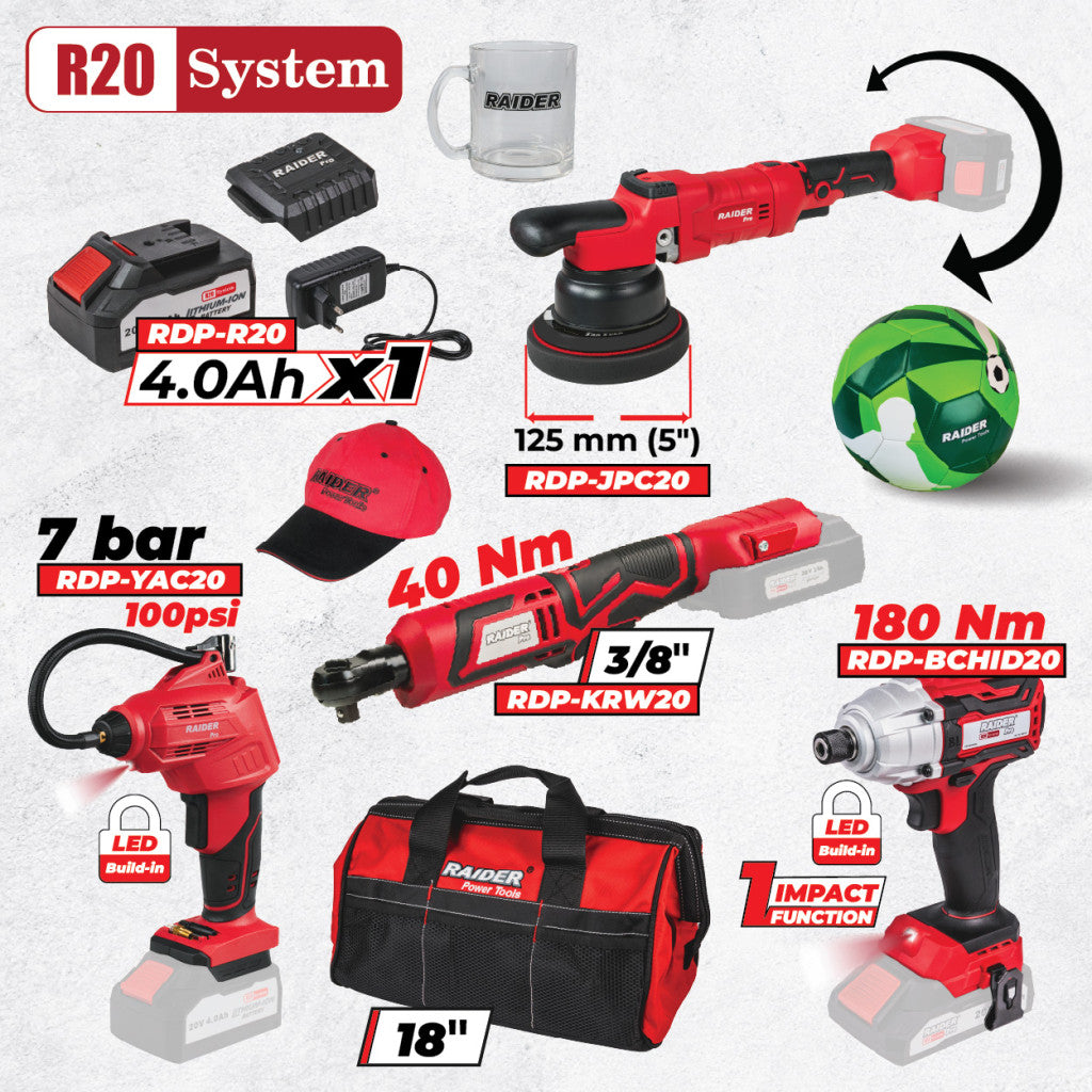 R20 Комплект 4 машини 4Ah + 4 RDP-BXS4 Raider Pro - BGShopping.net