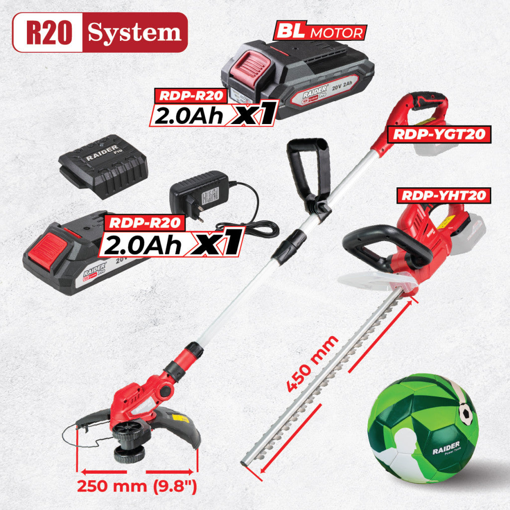 R20 Комплект 2 машини 2Ah + 2 RDP-BXS7 Raider Pro - BGShopping.net
