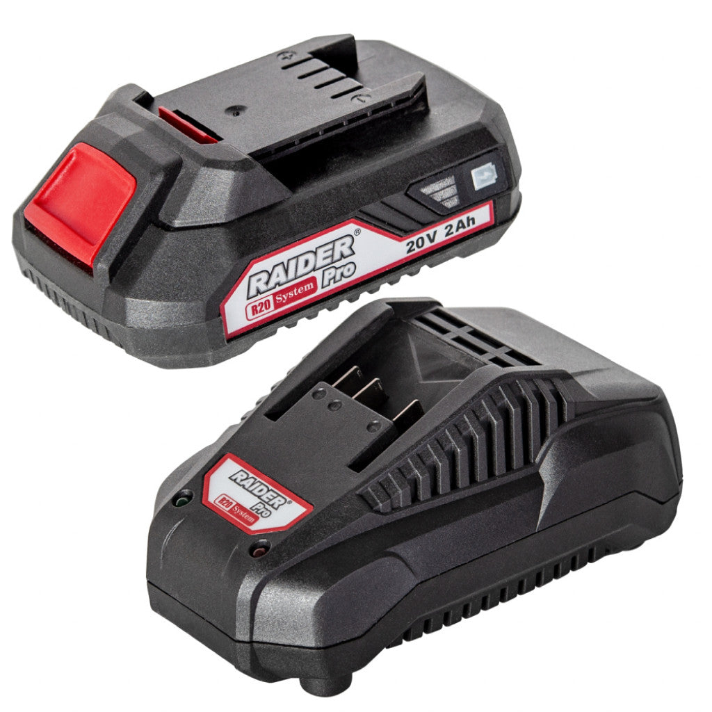 R20 Комплект батерия 2Ah + зарядно 1h за серията RAIDER PRO RAIDER PRO RAIDER PRO RDP-R20 Raider Pro - BGShopping.net
