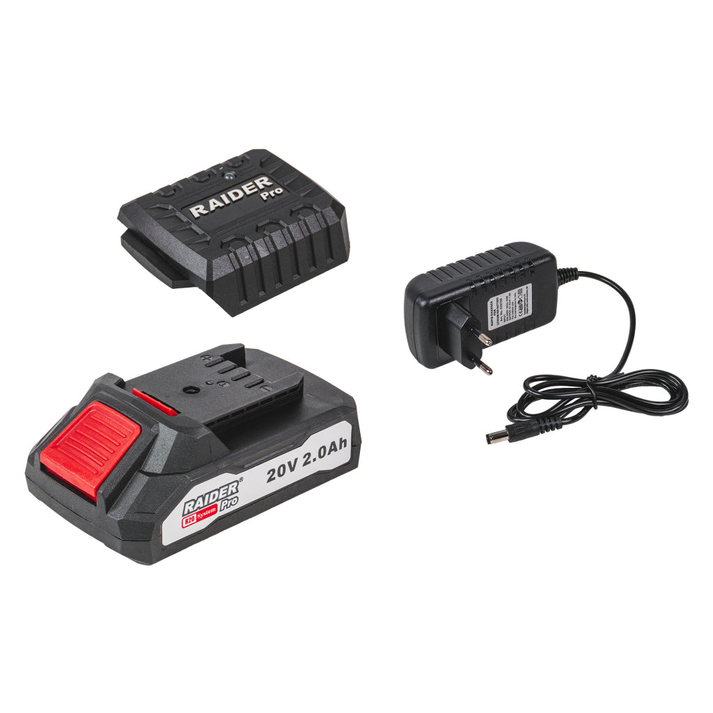 R20 Комплект батерия 2Ah и зарядно за RAIDER PRO RDP-R20 System
