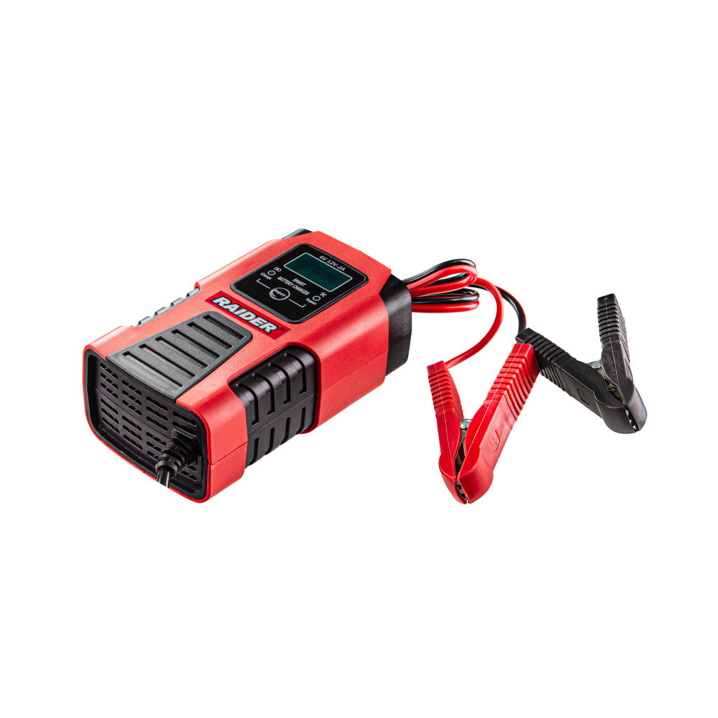 Зарядно за акумулатор инверторно 6/12V 45Ah LCD RAIDER RD-BC17 – Raider Power Tools