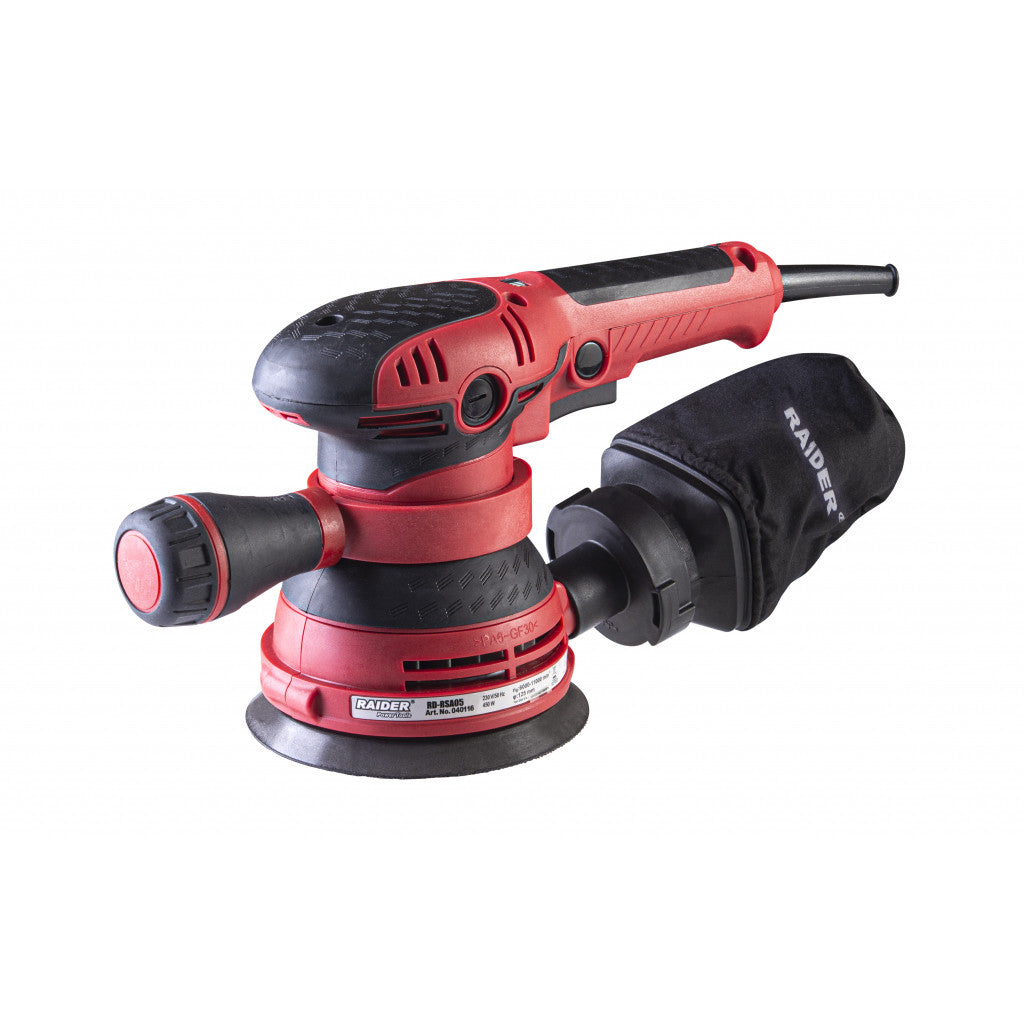 Ексцентършлайф 450W ø125mm рег. обор. RAIDER RD-RSA05 Raider Power Tools - BGShopping.net