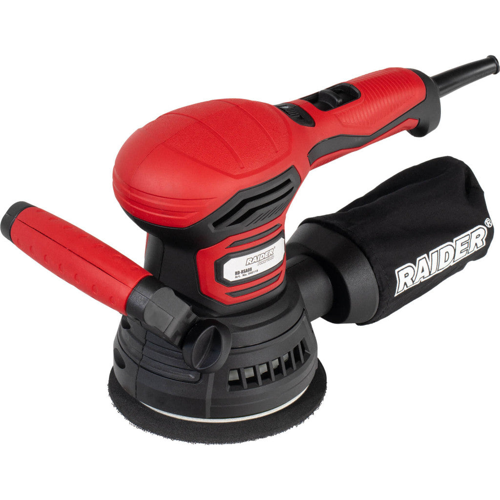 Ексцентършлайф 400W Ø125mm рег. обор. RAIDER RD-RSA08 – Raider Power Tools