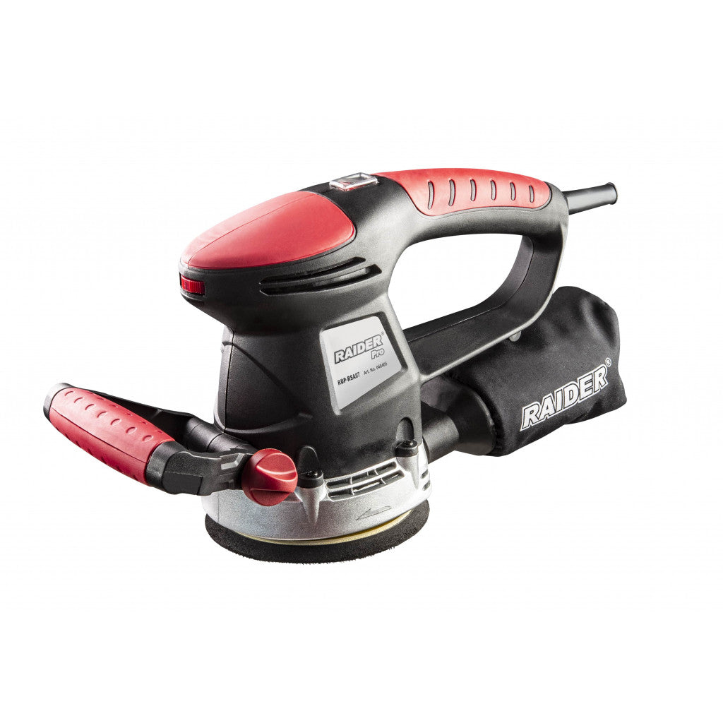 Ексцентършлайф 480W Ø125mm рег.обор. RAIDER PRO RDP-RSA07 Black edition – Raider Pro