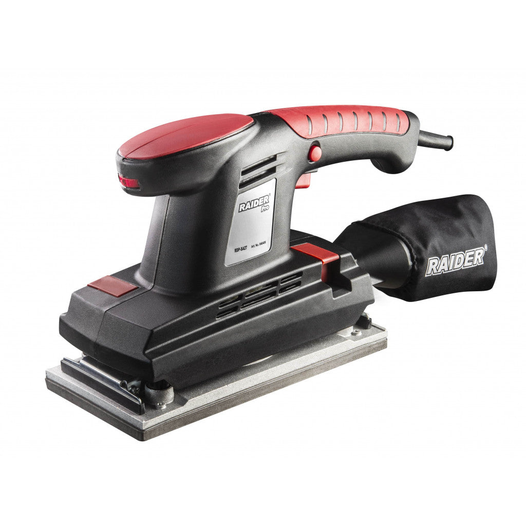 Виброшлайф 380W 115х230mm рег. обор. RAIDER PRO RDP-SA27 Black edition – Raider Pro