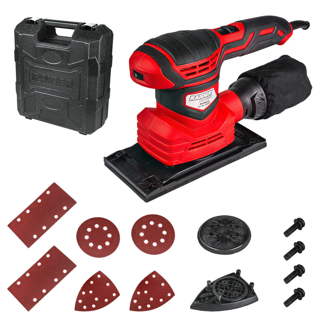 Шлайф 3в1 Multi 300W Ø125mm 90x187mm рег.обор.куфар RD-MSA30 – Raider Power Tools