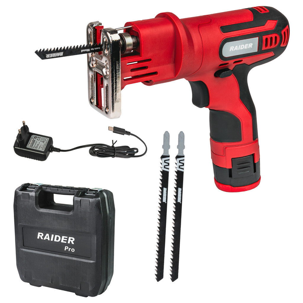 Прободен трион 12V 1.5Ah 25mm quick куфар RAIDER RD-RS39Y – Raider Power Tools
