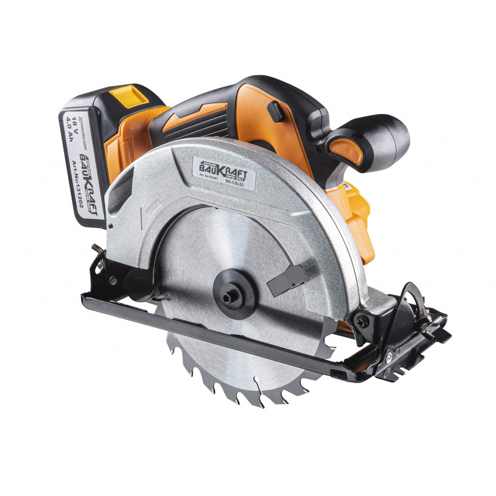 Циркуляр акум. безч. 18V Ø180mm 4Ah BAUKRAFT BK-CSL02 Set – Baukraft