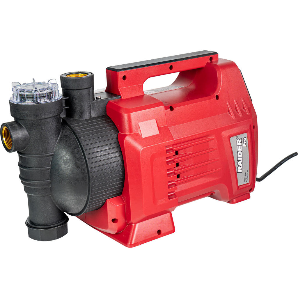 Помпа водна 1100W 1" 77L/min 45m воден филтър LCD RAIDER PRO RDP-WP80 – Raider Garden Tools