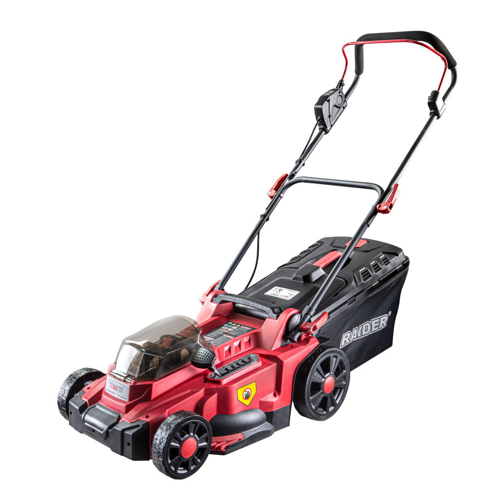 R20 Косачка безч. 40V 37cm 35L 6нива Solo 300m2 RAIDER PRO RDP-BCLM20 – Raider Garden Tools