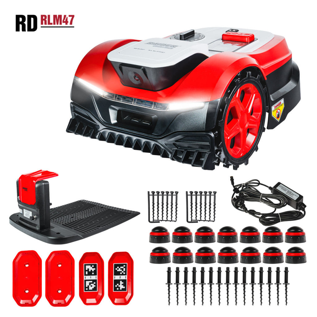 Косачка робот безчеткова CAM 22cm 20V4AhWi-Fi1200m2 RD-RLM47 – Raider Garden Tools