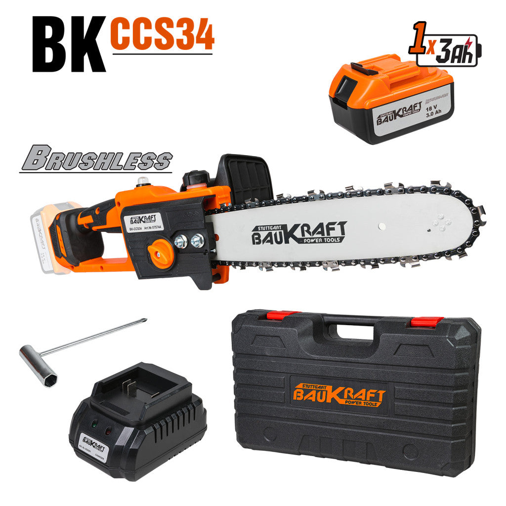 Резачка 18V 305mm (12") SDS 3/8" .050" 45 3Ah куфар BAUKRAFT BK-CCS34 – Baukraft
