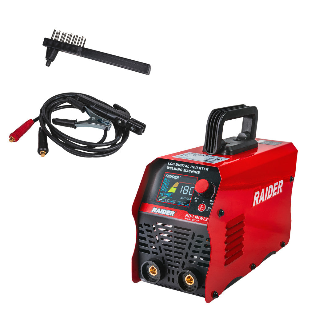 Инверторен електрожен 180A LCD RD-LMIW220 – Raider Power Tools