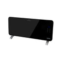 Конвектор със стойка 2kW черно стъкло LED RAIDER RD-PH03