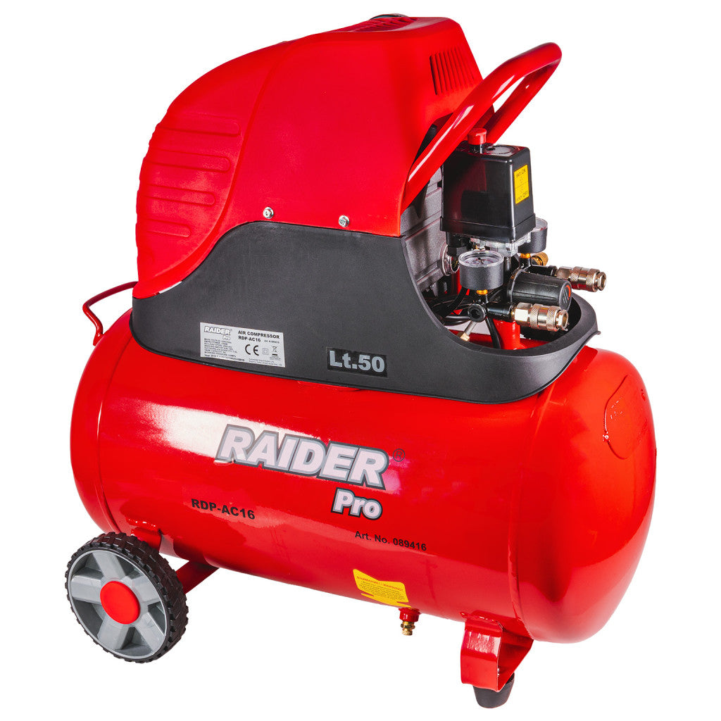 Компресор 50L 1.5kW RAIDER PRO RDP-AC16 – Raider Pro