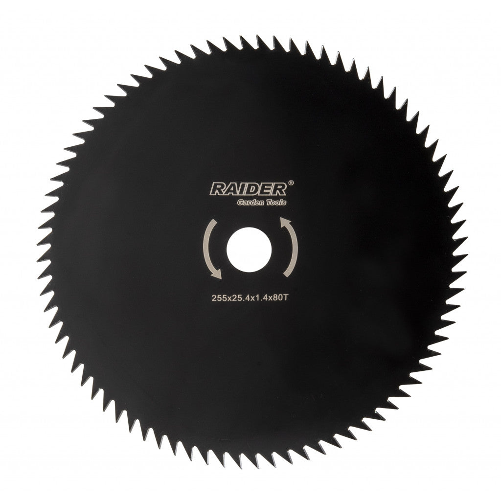 Диск за моторна коса 80T ø255x25.4 mm – Raider Garden Tools
