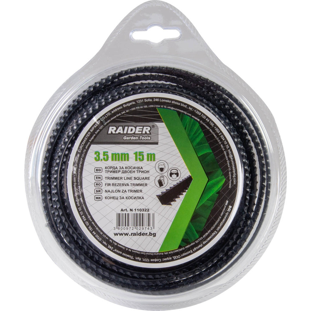 Корда двоен трион 3.5mm х 15m – Raider Garden Tools