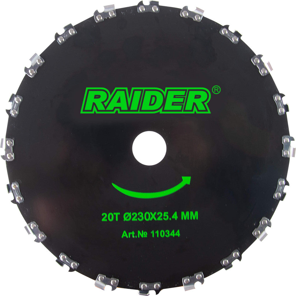 Диск за коса за дърво 20T Ø230x25.4 mm – Raider Garden Tools