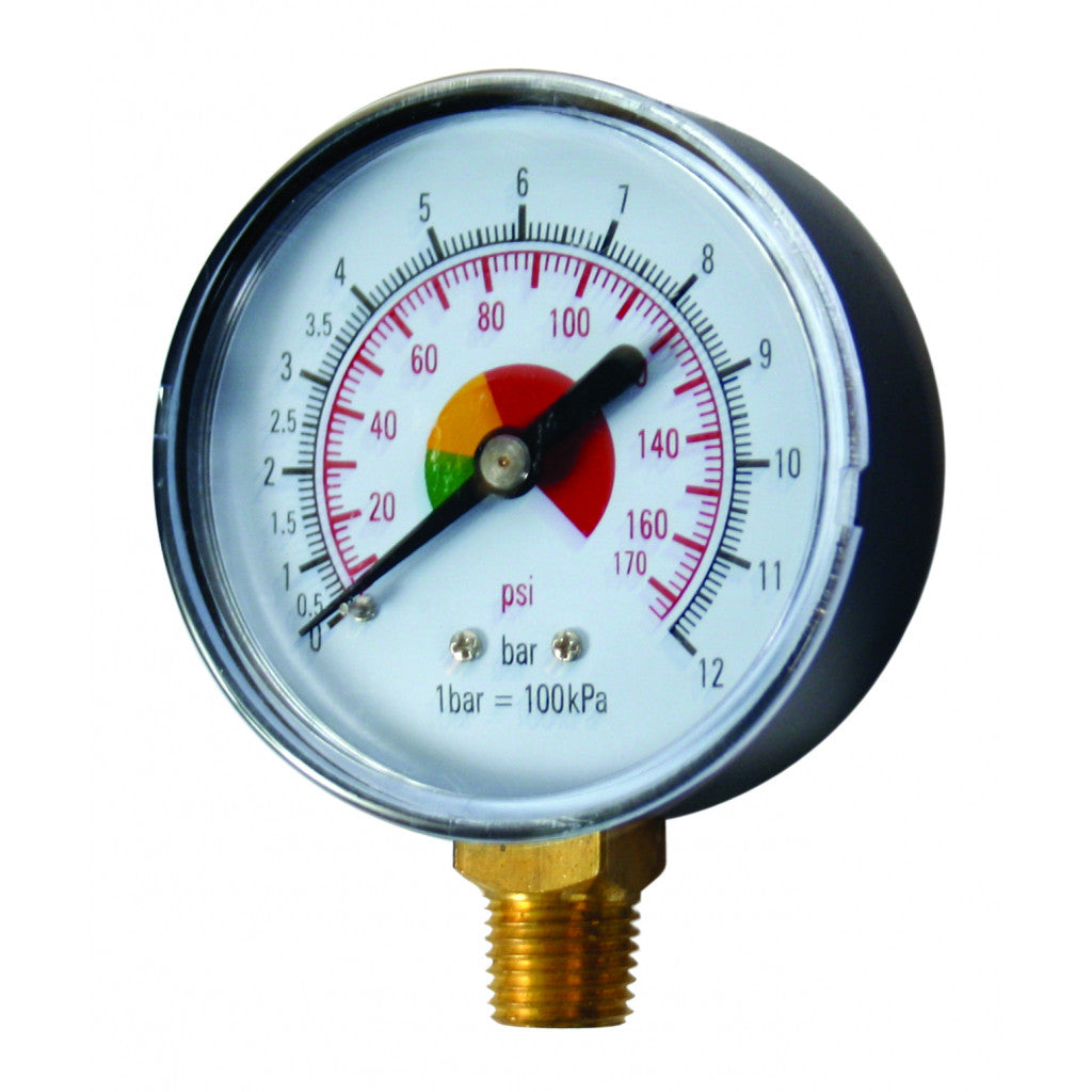 Манометър 0-12 bar 1/4" RD – Raider Power Tools
