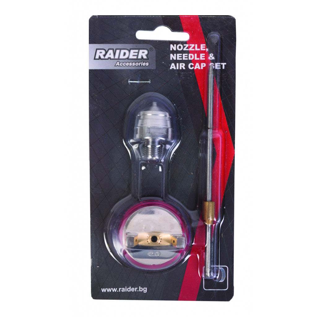 Дюза игла и капачка ø2 0mm за боджийски пистолет RAIDER RD-SG05 Raider Power Tools - BGShopping.net
