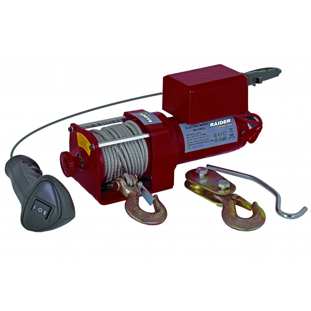 Автолебедка 12V 1360kg с въже 14m RAIDER RD-EW05 Raider Power Tools - BGShopping.net