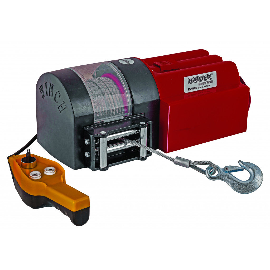 Автолебедка 12V 1580kg с въже 15m RAIDER RD-EW06 Raider Power Tools - BGShopping.net