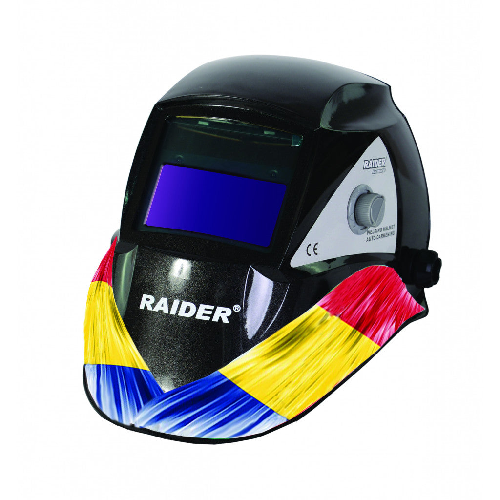 Шлем заваръчен фотосоларен DIN 9-13 RO дизайн RAIDER RD-WH04 Raider Power Tools BGShopping.net