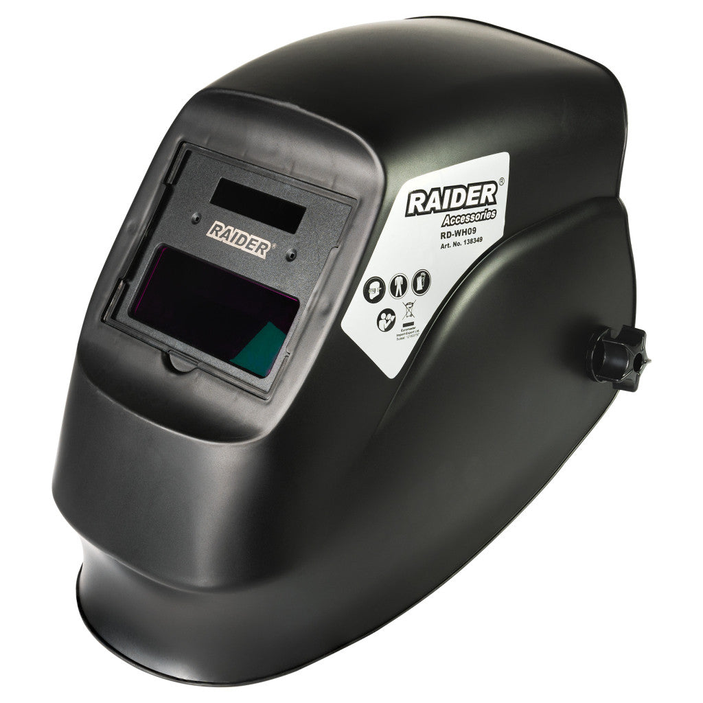 Шлем заваръчен фотосоларен DIN 9-11 90x35 RAIDER RD-WH09 – Raider Power Tools