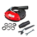 Предпазител за прахоулавяне за ъглошлайф 180mm с адаптери – Raider Power Tools