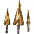 Свредла за ламарина стъпаловидни Ø4-12,4-20,4-32mm Set – Raider Power Tools