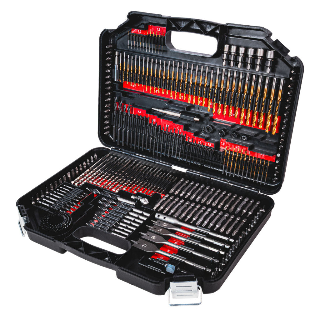 Свредла, битове, боркорони к-т 246бр. Raider Power Tools BGShopping.net