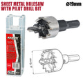 Боркорона за ламарина Ø19mm с водач HSS Raider Power Tools BGShopping.net