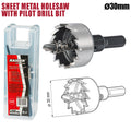 Боркорона за ламарина Ø30mm с водач HSS Raider Power Tools - BGShopping.net
