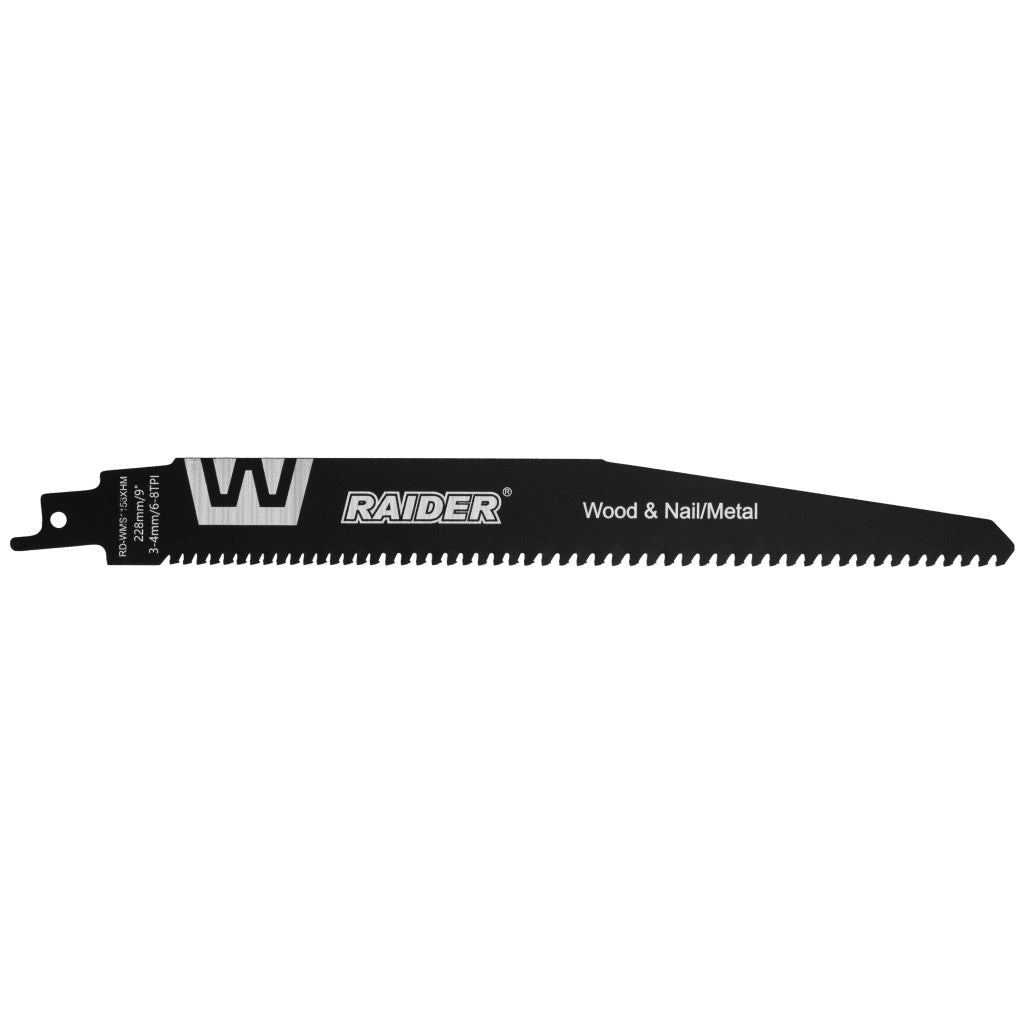 Нож за саблен трион W&M 228mm 3-4mm 6-8TPI RAIDER RD-WMS1156XHM – Raider Power Tools