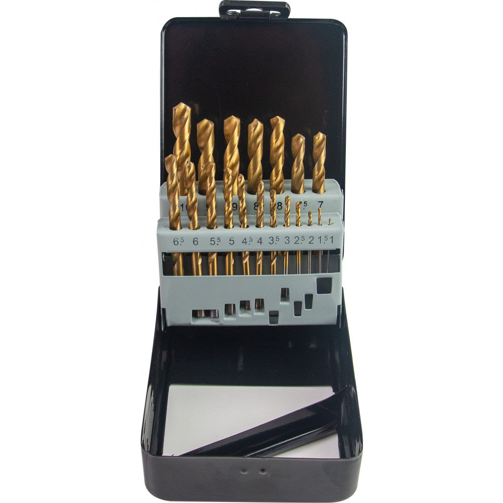 Свредла за метал 19бр ø1.0-10mm HSS + TIN к-т GADGET Gadget BGShopping.net