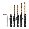 Свредла с фрезенк за дърво 1/4" hex 5бр. Ø5, 6, 8, 10, 12mm – Raider Power Tools