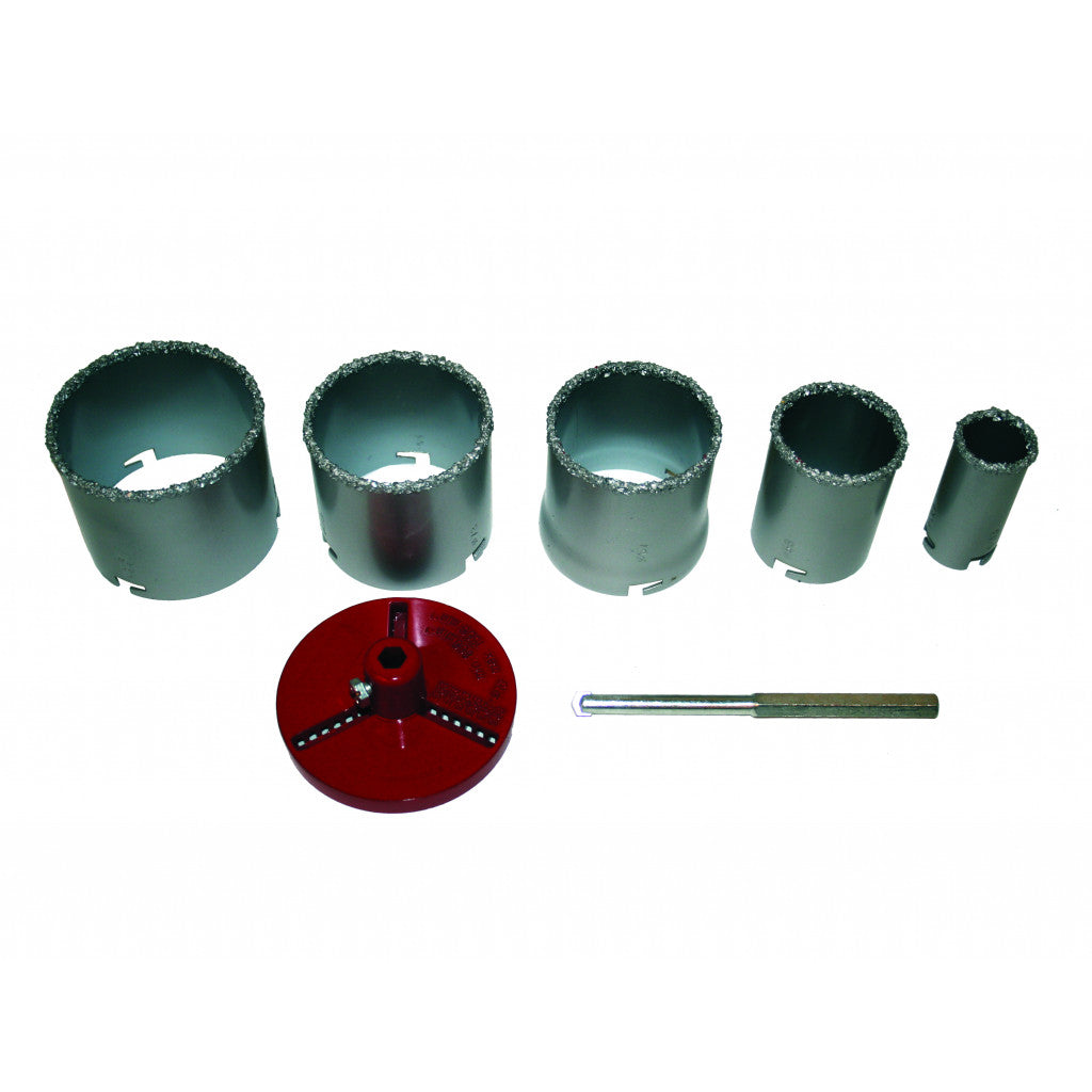 Боркорони за керамични плочки ø33-83mm 7 части к-т Raider Power Tools BGShopping.net