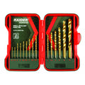Свредла за метал 15бр. ø1.5-10mm к-т HSS+TIN – Raider Power Tools