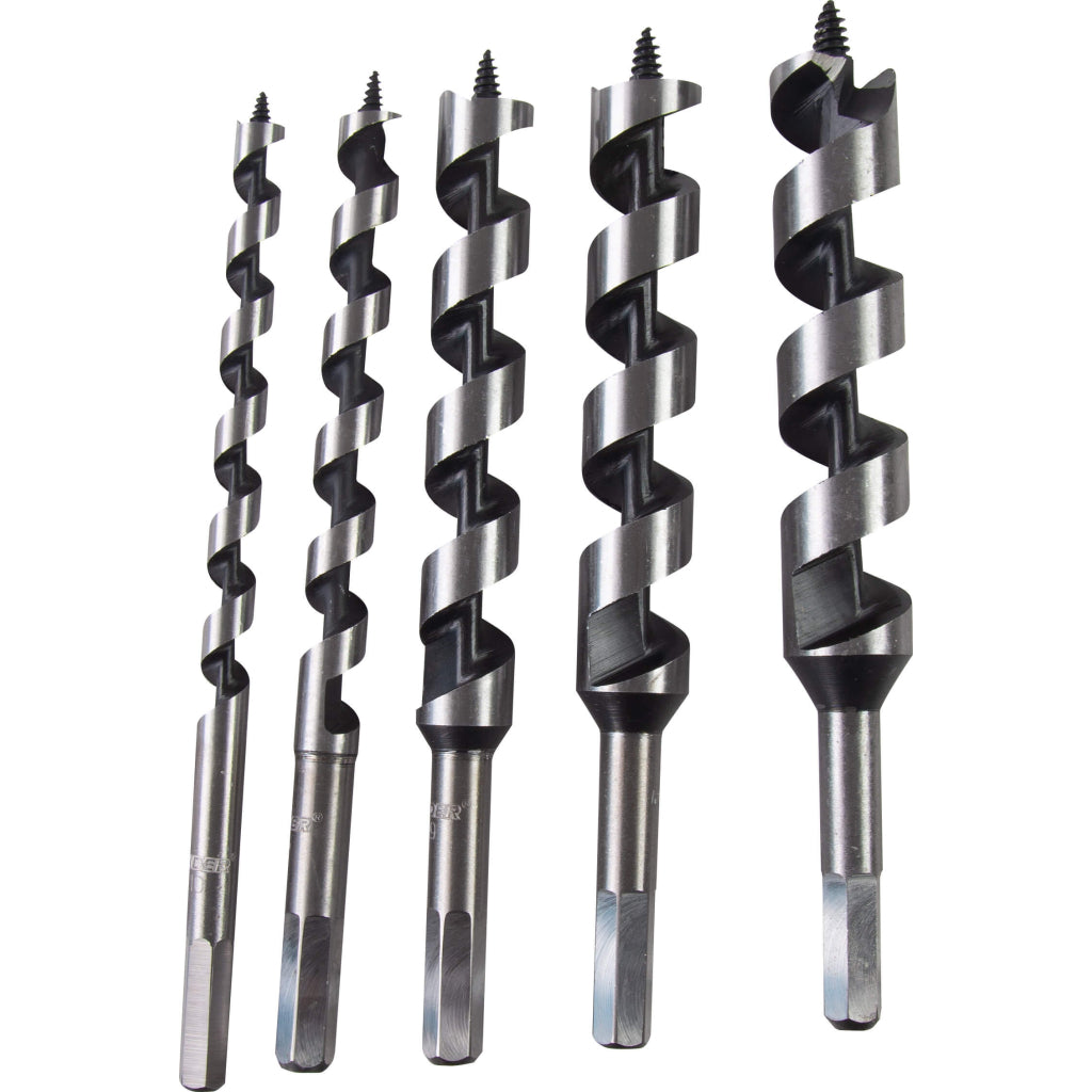 Свредла за дърво Auger 5бр. Ø10, 13, 19, 22, 25mm к-т