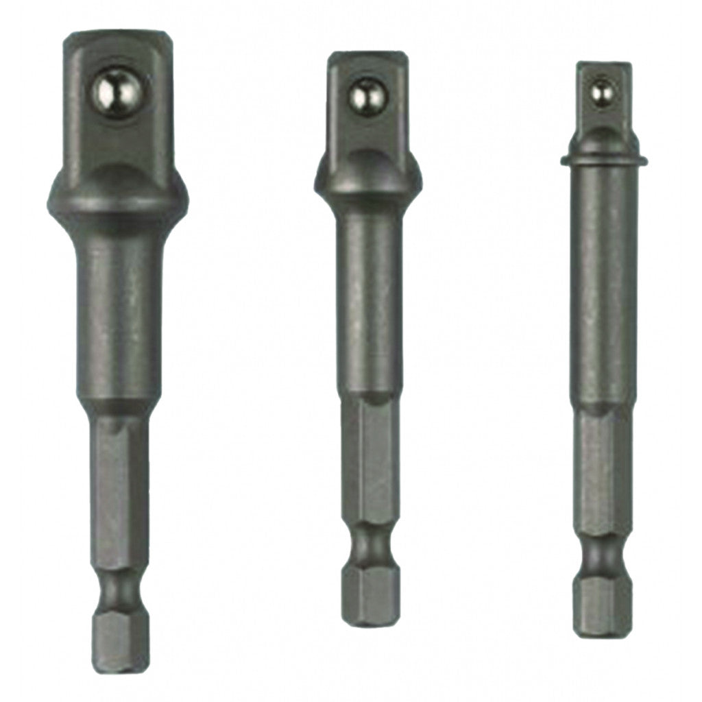 Адаптери от 1/4 HEX на 1/4 3/8 1/2 квадрат 3бр. RD – Raider Power Tools